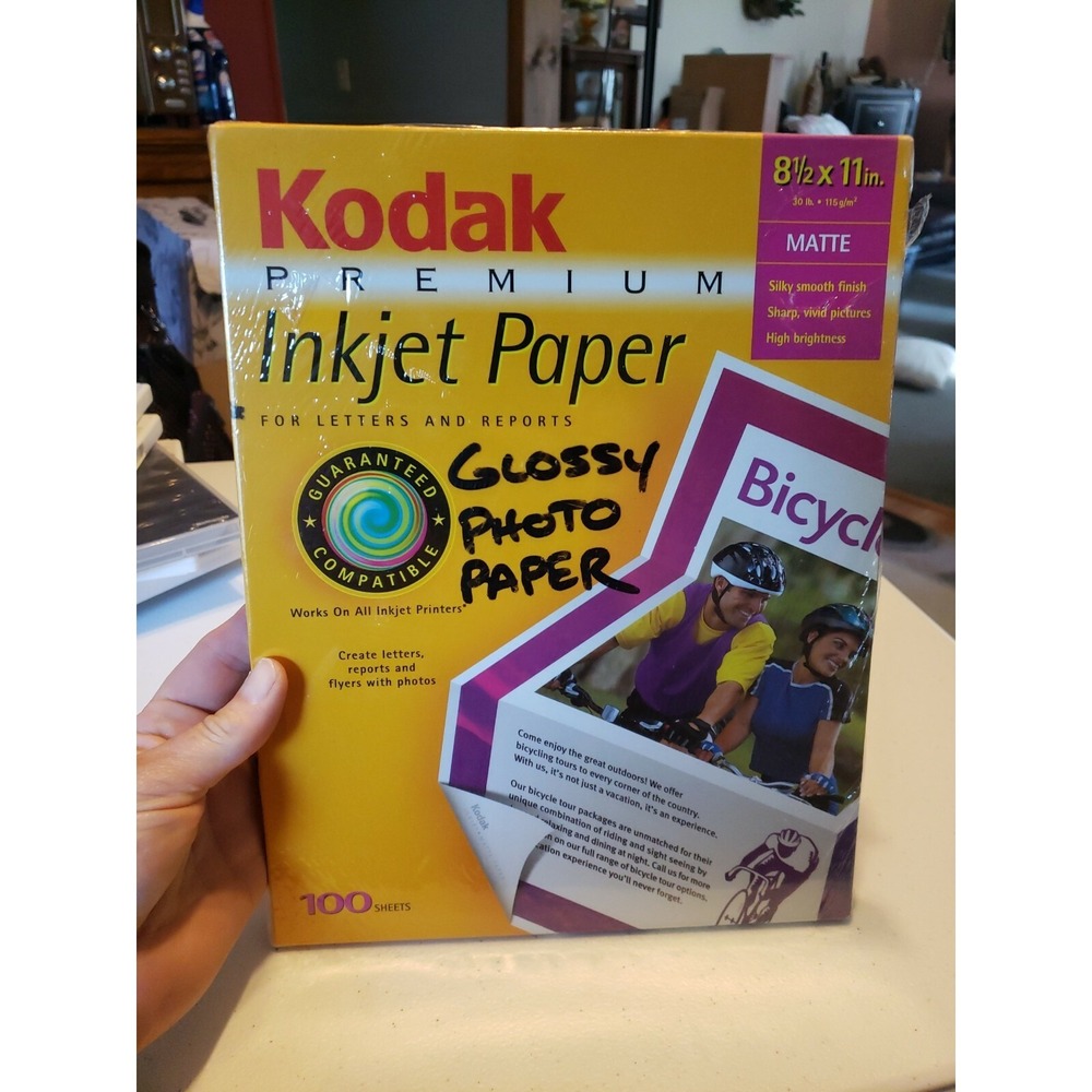 Kodak 1818111 Premium Letter and Report Printer Paper 100 Sheets Matte